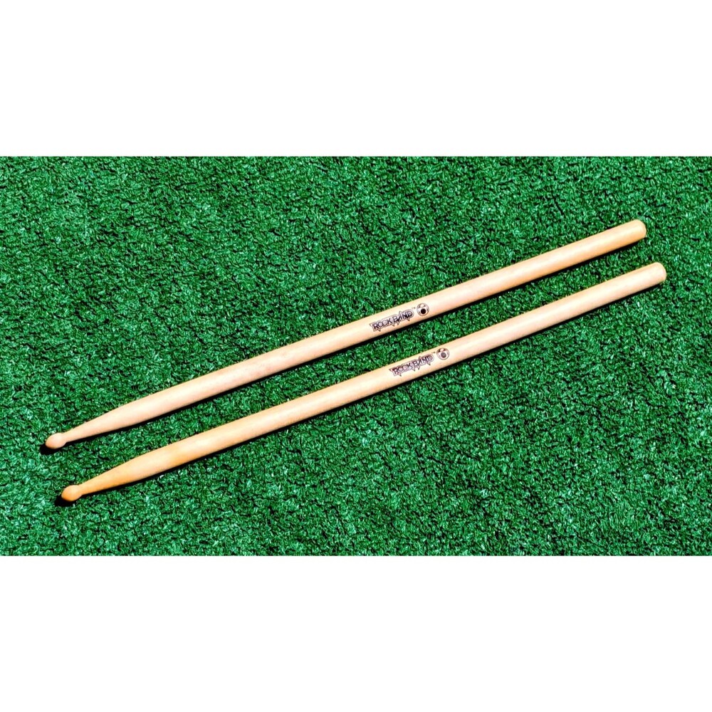 Rock Band Guitar Hero Replacement Drum Set Wood Drumsticks Wii Nintendo X-Box